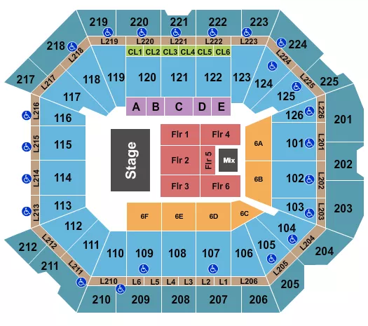  ENDSTAGE 2 Seating Map Seating Chart