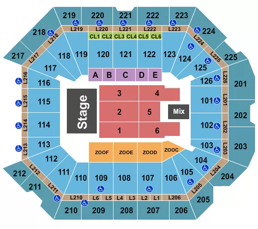  ENDSTAGE 3 Seating Map Seating Chart