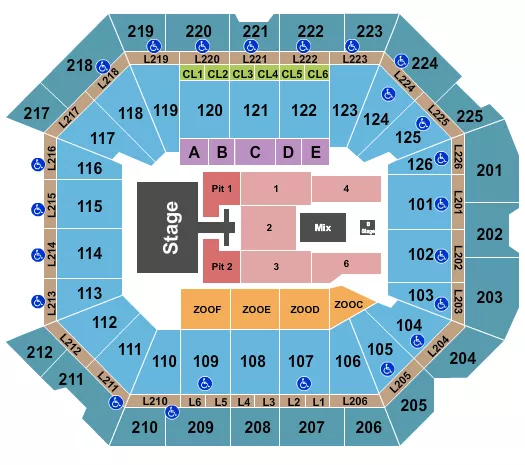  LAINEY WILSON Seating Map Seating Chart