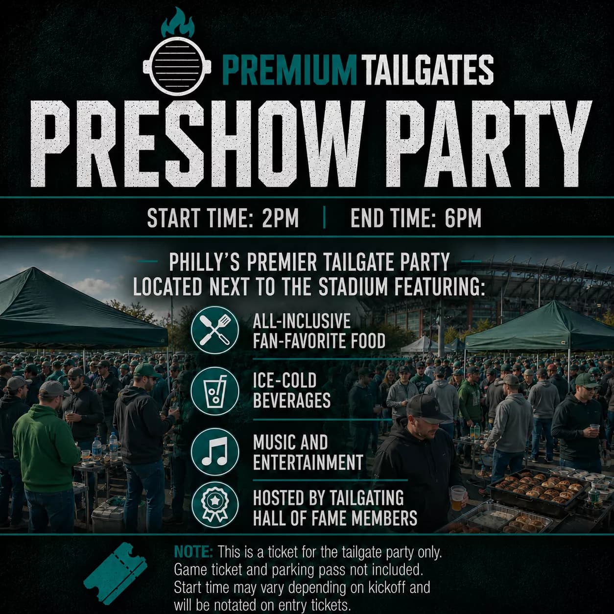 PREMIUM TAILGATE TENT PHL MORGAN WALLEN Seating Map Seating Chart