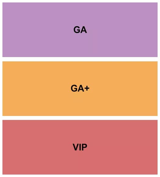  GA GA VIP Seating Map Seating Chart