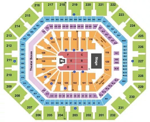  J COLE Seating Map Seating Chart