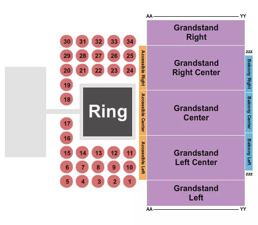  BOXING Seating Map Seating Chart
