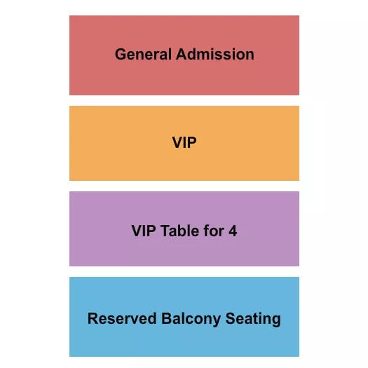  GA VIP BALCONY Seating Map Seating Chart