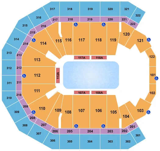  DISNEY ON ICE 2 Seating Map Seating Chart