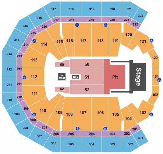  GRETA VAN FLEET Seating Map Seating Chart