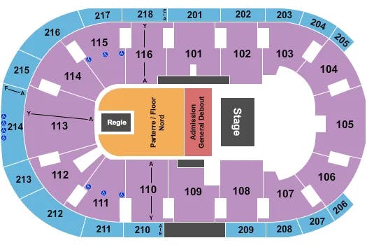  AVRIL LAVIGNE Seating Map Seating Chart