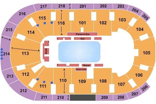  DISNEY ON ICE FROZEN Seating Map Seating Chart