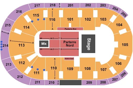  LINDSEY STIRLING Seating Map Seating Chart