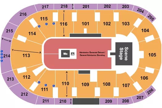  SUM 41 Seating Map Seating Chart