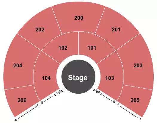  CIRQUE Seating Map Seating Chart