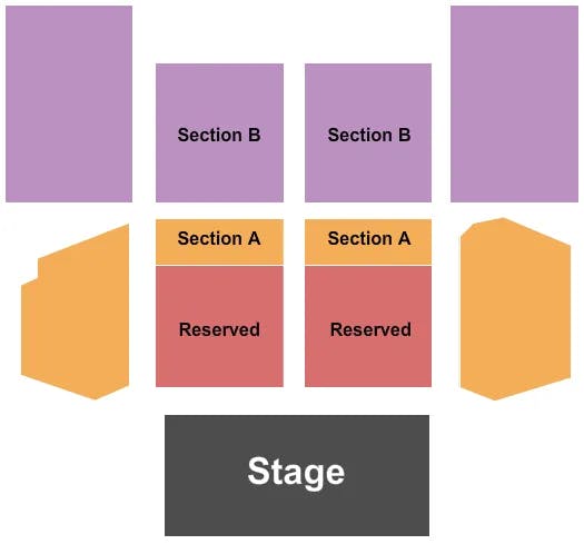 PRAIRIE BAND CASINO RESORT END STAGE Seating Map Seating Chart