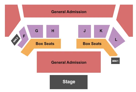  ENDSTAGE GA OUTDOORS Seating Map Seating Chart