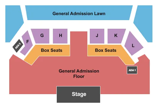  ENDSTAGE GA LAWN OUTDOORS Seating Map Seating Chart