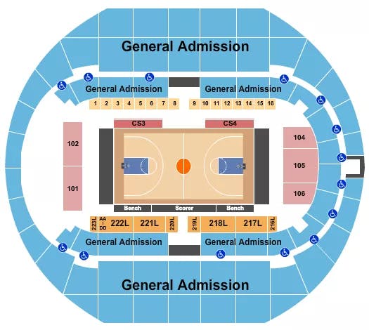  BASKETBALL CUSA Seating Map Seating Chart