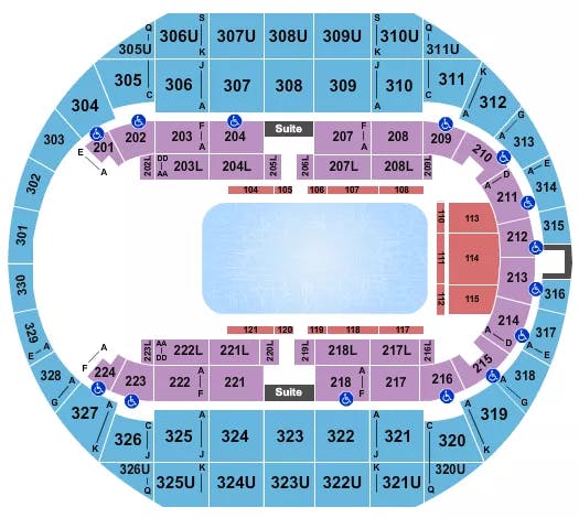  DISNEY ON ICE 2 Seating Map Seating Chart