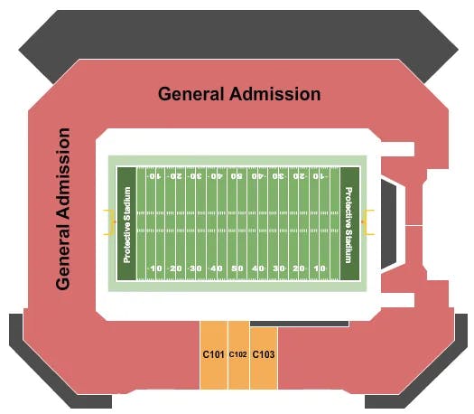  USFL Seating Map Seating Chart