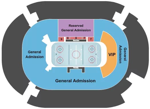  3ICE HOCKEY Seating Map Seating Chart