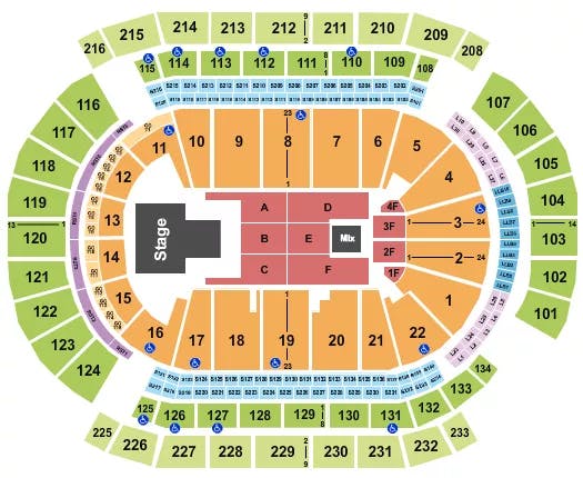  DILJIT DOSANJH Seating Map Seating Chart