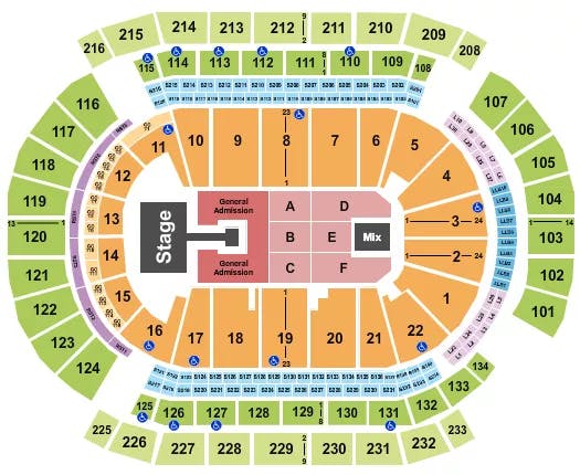  LAURYN HILL Seating Map Seating Chart