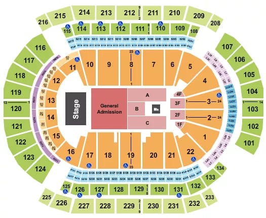  ROCK THE ROCK FEST Seating Map Seating Chart