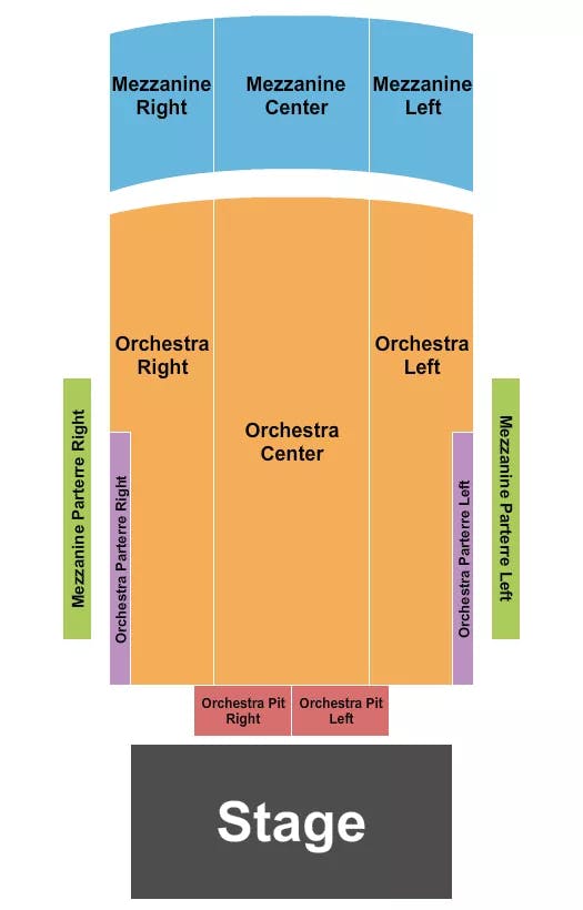  END STAGE Seating Map Seating Chart