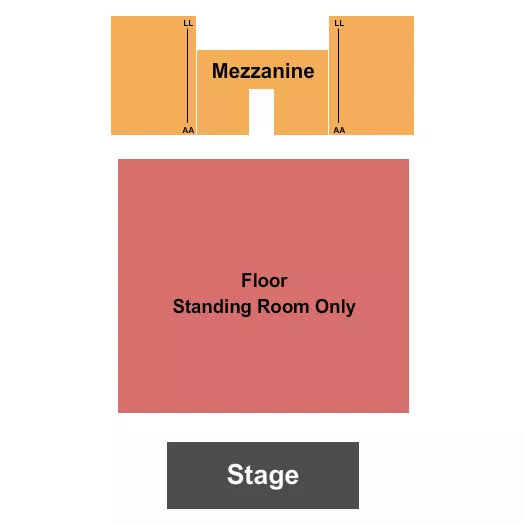 QUEEN ELIZABETH THEATRE TORONTO GA NO SIDES Seating Map Seating Chart