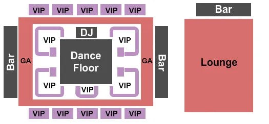 RYSE SAINT CHARLES NIGHT CLUB Seating Map Seating Chart