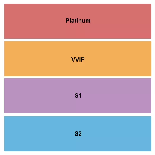 RACKET NY PLATINUM VVIP Seating Map Seating Chart