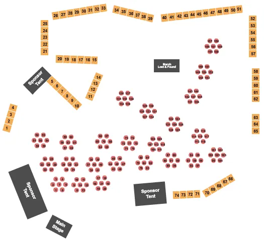  FESTIVAL TABLES Seating Map Seating Chart