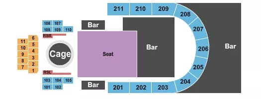 REBEL TORONTO UNIFIED MMA Seating Map Seating Chart