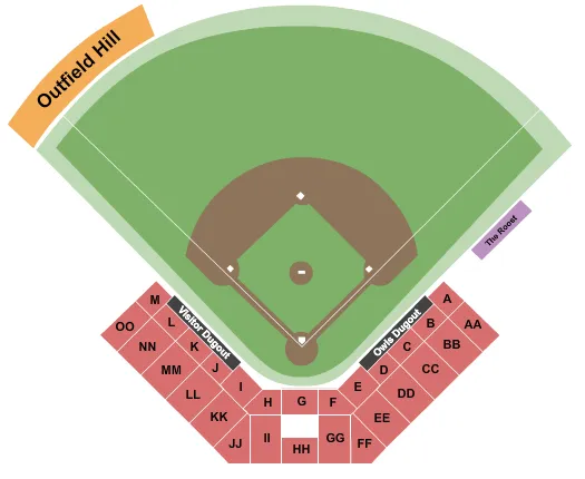  BASEBALL Seating Map Seating Chart