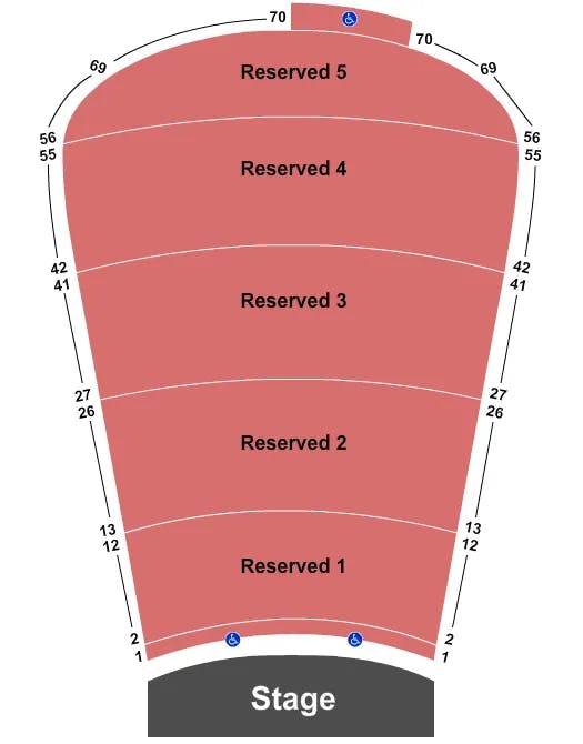  ENDSTAGE RESV 1 5 NO GA Seating Map Seating Chart