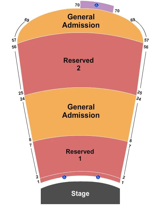  RESV 1 7 AND 25 56 GA 8 24 AND 57 69 Seating Map Seating Chart