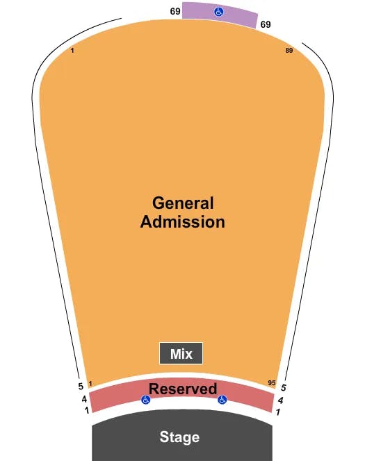  RESERVED 1 4 GA 5 69 Seating Map Seating Chart