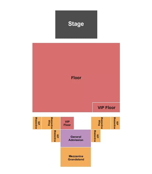 REGENT THEATRE CA ENDSTAGE RSV FLOOR Seating Map Seating Chart