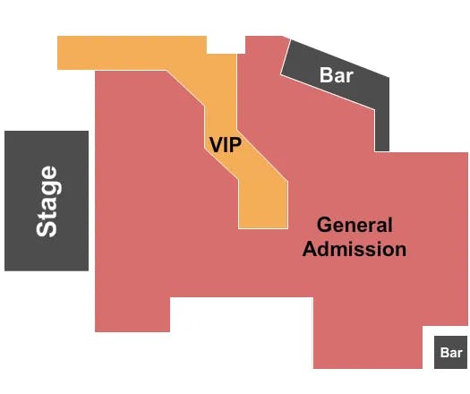  GENERAL ADMISSION VIP Seating Map Seating Chart