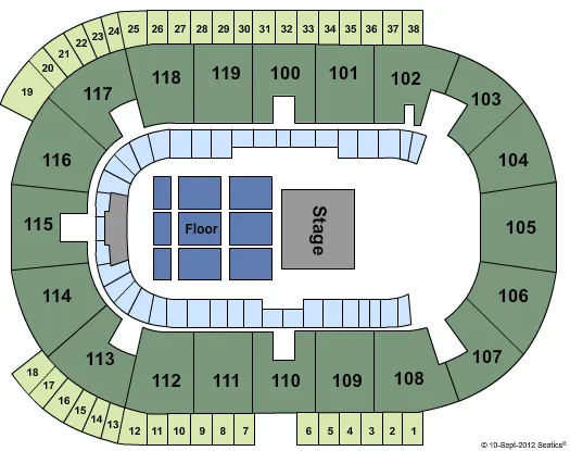  THE WIGGLES Seating Map Seating Chart
