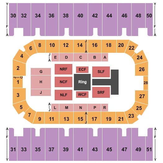  WWE 2 Seating Map Seating Chart