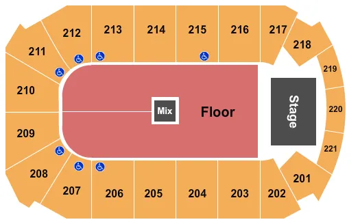  ENDSTAGE GA FLOOR 2 Seating Map Seating Chart