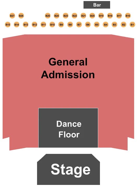  ENDSTAGE GA TABLES Seating Map Seating Chart