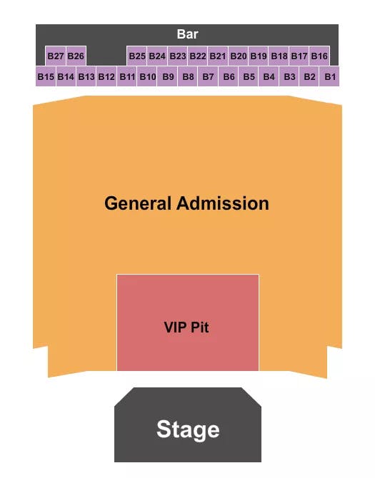  ENDSTAGE GA FLOOR PIT Seating Map Seating Chart