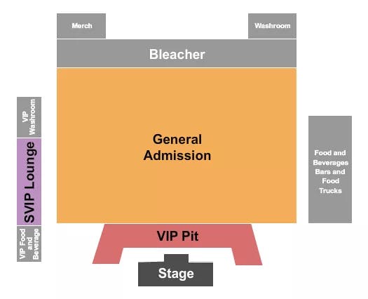  GA VIP PIT Seating Map Seating Chart