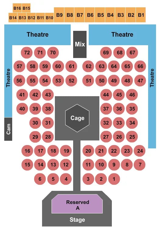  MMA 2 Seating Map Seating Chart