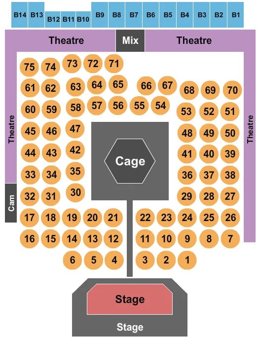  MMA 3 Seating Map Seating Chart