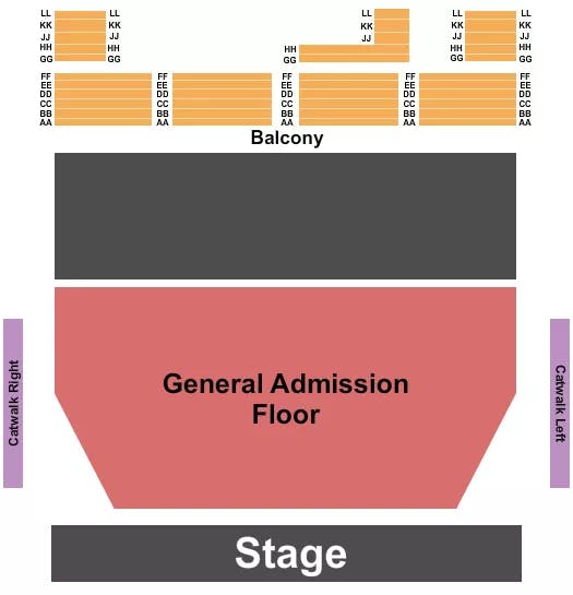  GA FLOOR 2 Seating Map Seating Chart