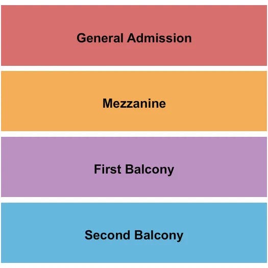 RIVIERA THEATRE IL GA MEZZ 2BALCONY Seating Map Seating Chart