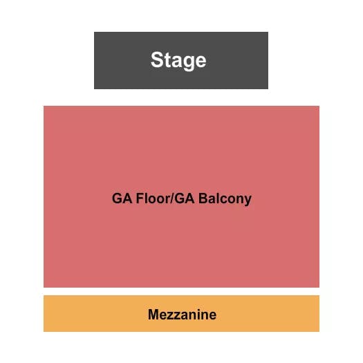 RIVIERA THEATRE IL GA FLOOR BALCONY MEZZ Seating Map Seating Chart