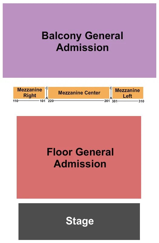 RIVIERA THEATRE IL ENDSTAGE 2 Seating Map Seating Chart