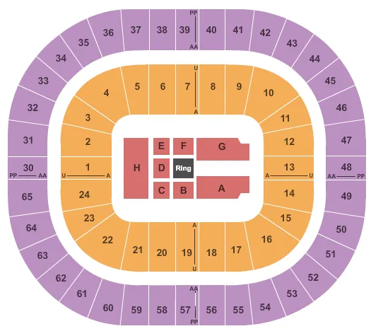  WWE Seating Map Seating Chart